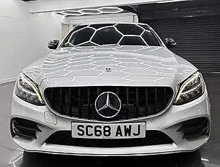 Used 2018 Mercedes-Benz C Class AMG Line Silver - Interior and Exterior details 3