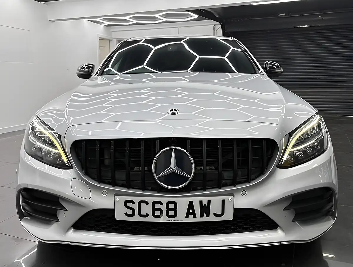 Used 2018 Mercedes-Benz C Class AMG Line Silver - Interior and Exterior details 3