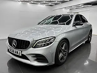 Used 2018 Mercedes-Benz C Class AMG Line Silver - Interior and Exterior details 4