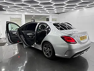 Used 2018 Mercedes-Benz C Class AMG Line Silver - Interior and Exterior details 9
