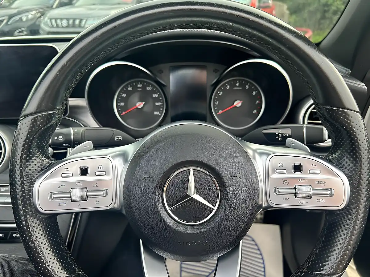 Used 2018 Mercedes-Benz C Class AMG Line White - Interior and Exterior details 14