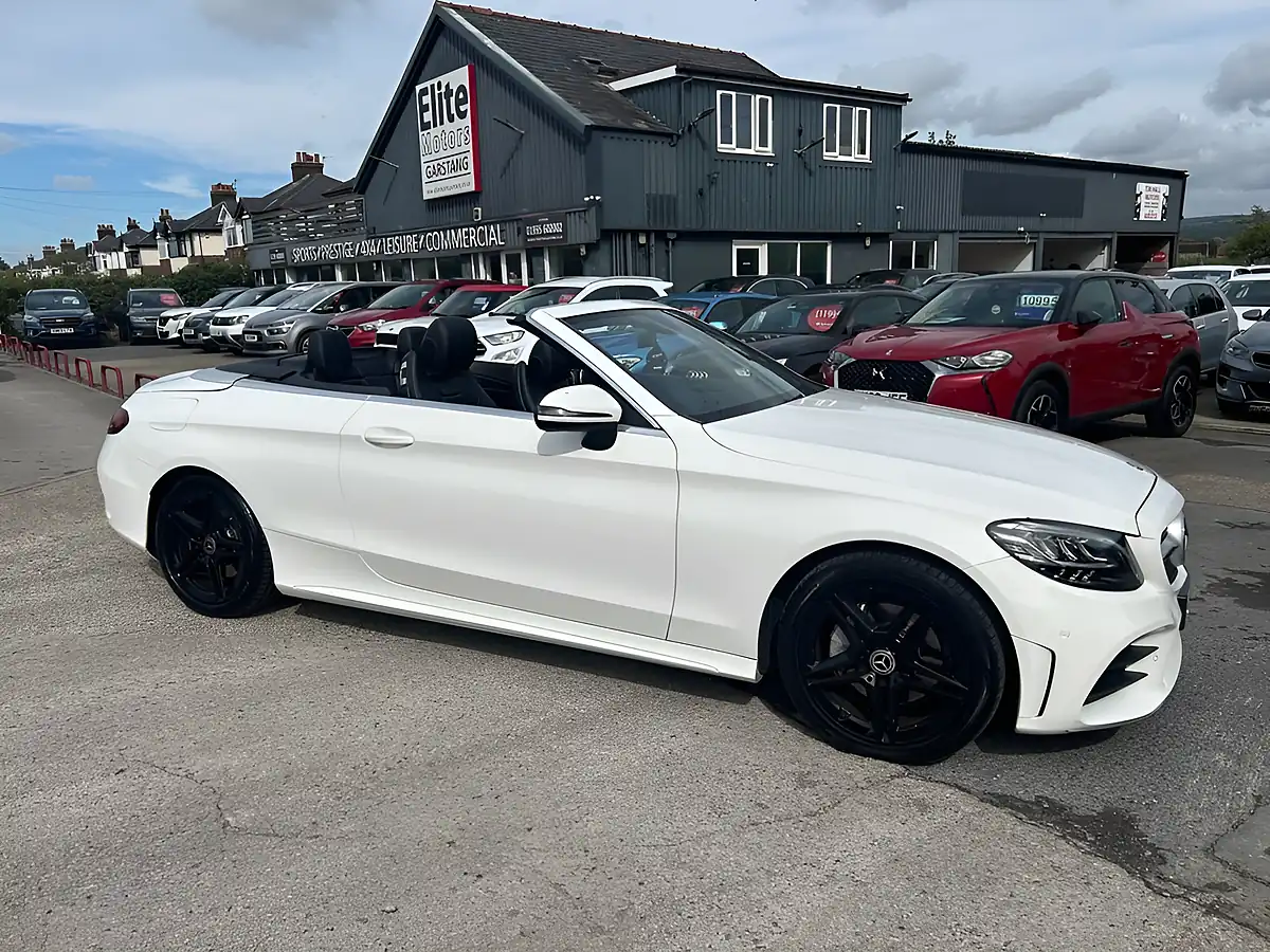 Used 2018 Mercedes-Benz C Class AMG Line White - Interior and Exterior details 2