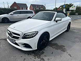 Used 2018 Mercedes-Benz C Class AMG Line White - Interior and Exterior details 20