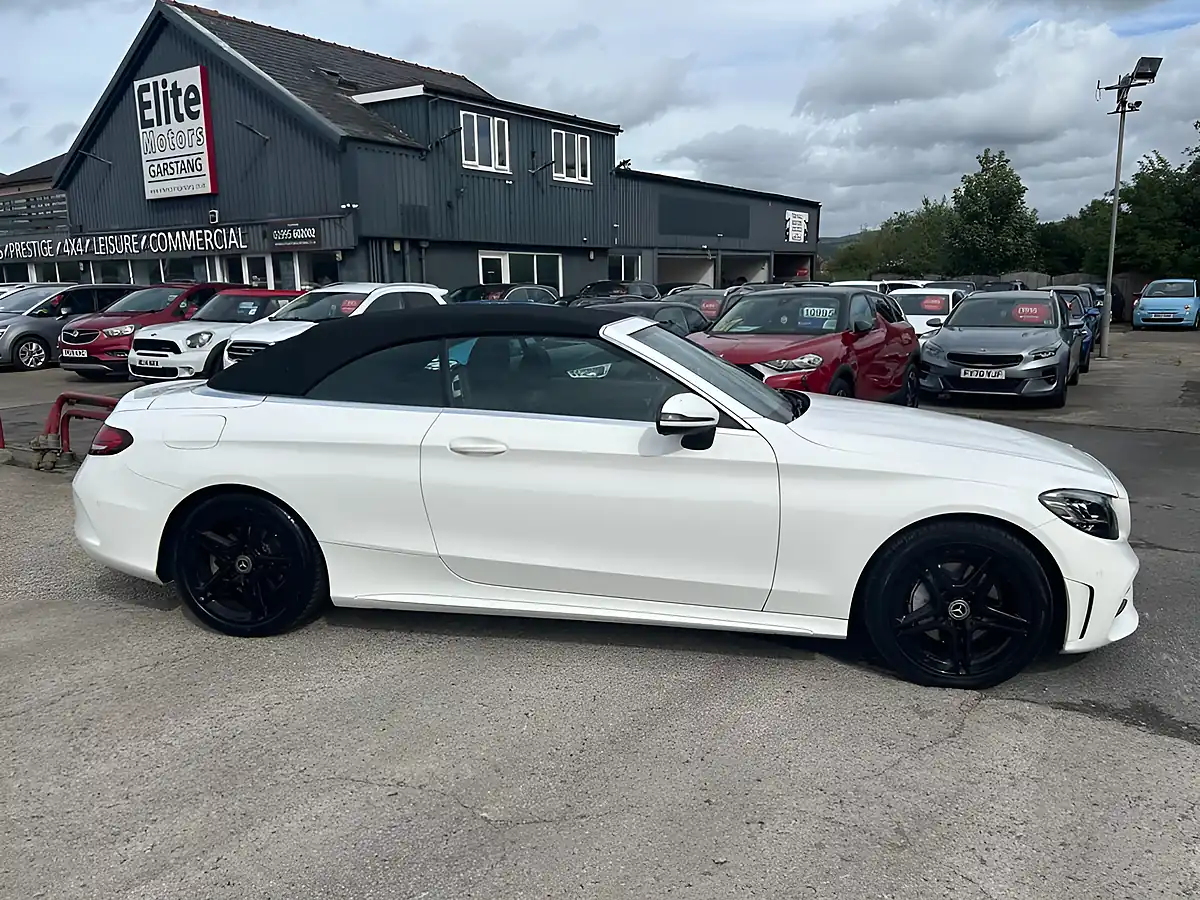 Used 2018 Mercedes-Benz C Class AMG Line White - Interior and Exterior details 3