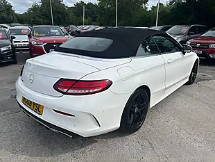 Used 2018 Mercedes-Benz C Class AMG Line White - Interior and Exterior details 4