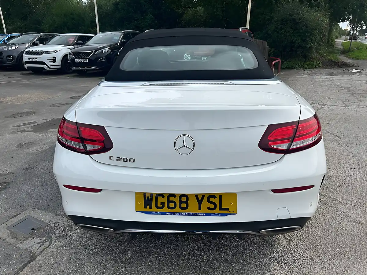 Used 2018 Mercedes-Benz C Class AMG Line White - Interior and Exterior details 5