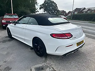 Used 2018 Mercedes-Benz C Class AMG Line White - Interior and Exterior details 6