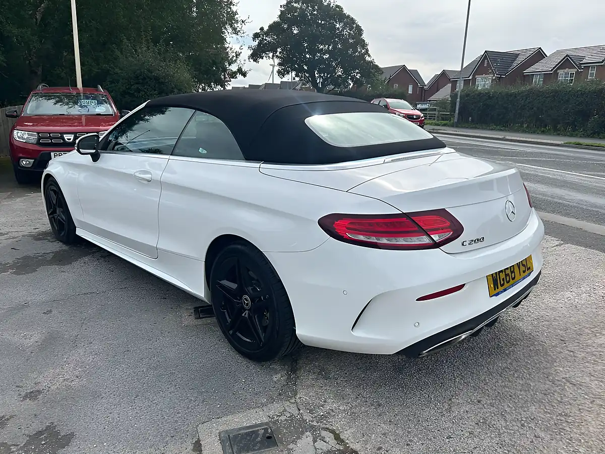 Used 2018 Mercedes-Benz C Class AMG Line White - Interior and Exterior details 6