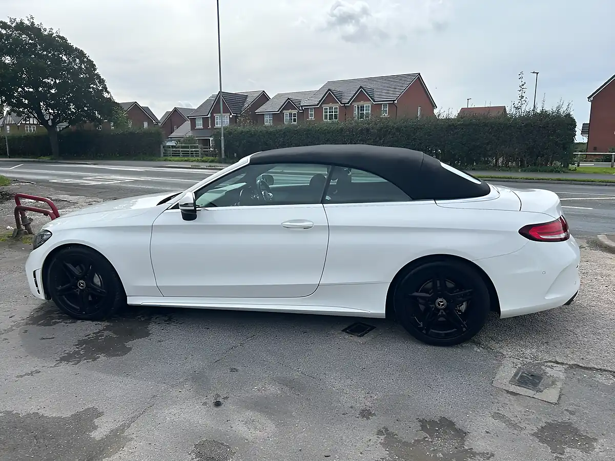 Used 2018 Mercedes-Benz C Class AMG Line White - Interior and Exterior details 7