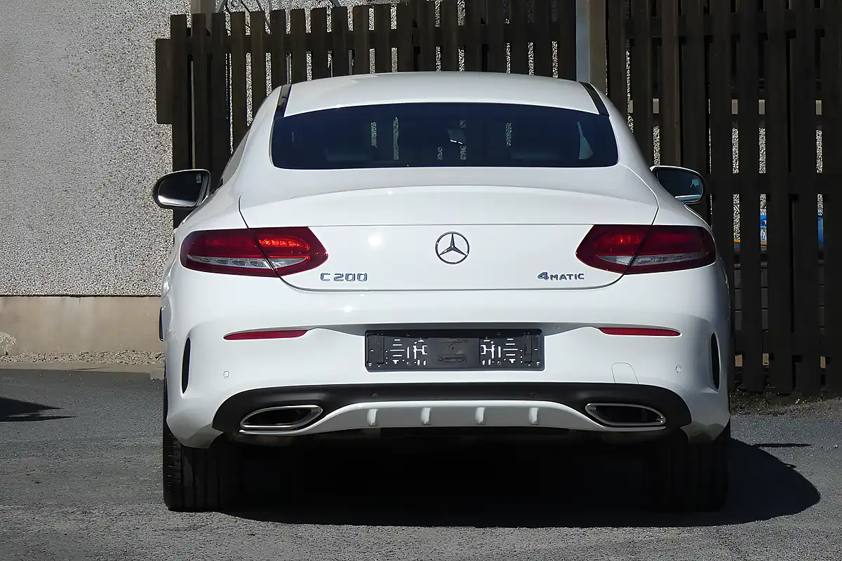 Used 2018 Mercedes-Benz C Class AMG Line White - Interior and Exterior details 3