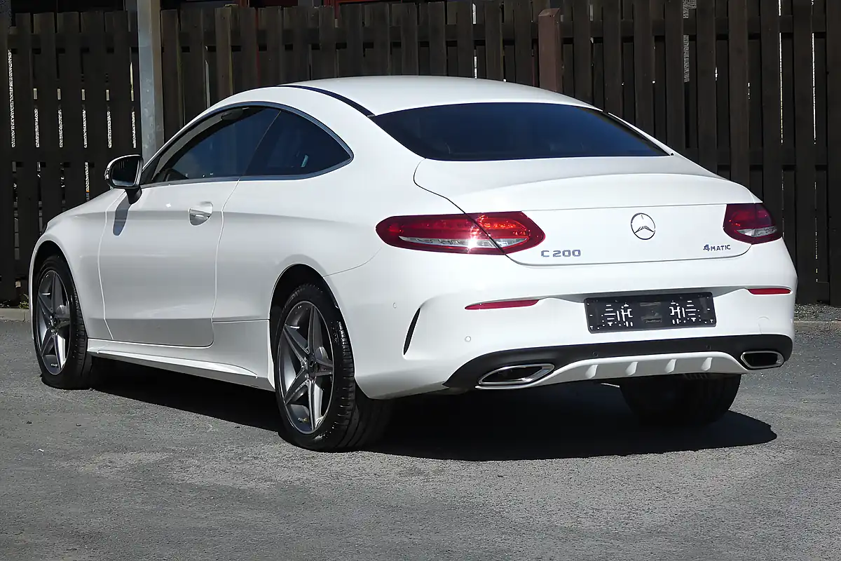 Used 2018 Mercedes-Benz C Class AMG Line White - Interior and Exterior details 4