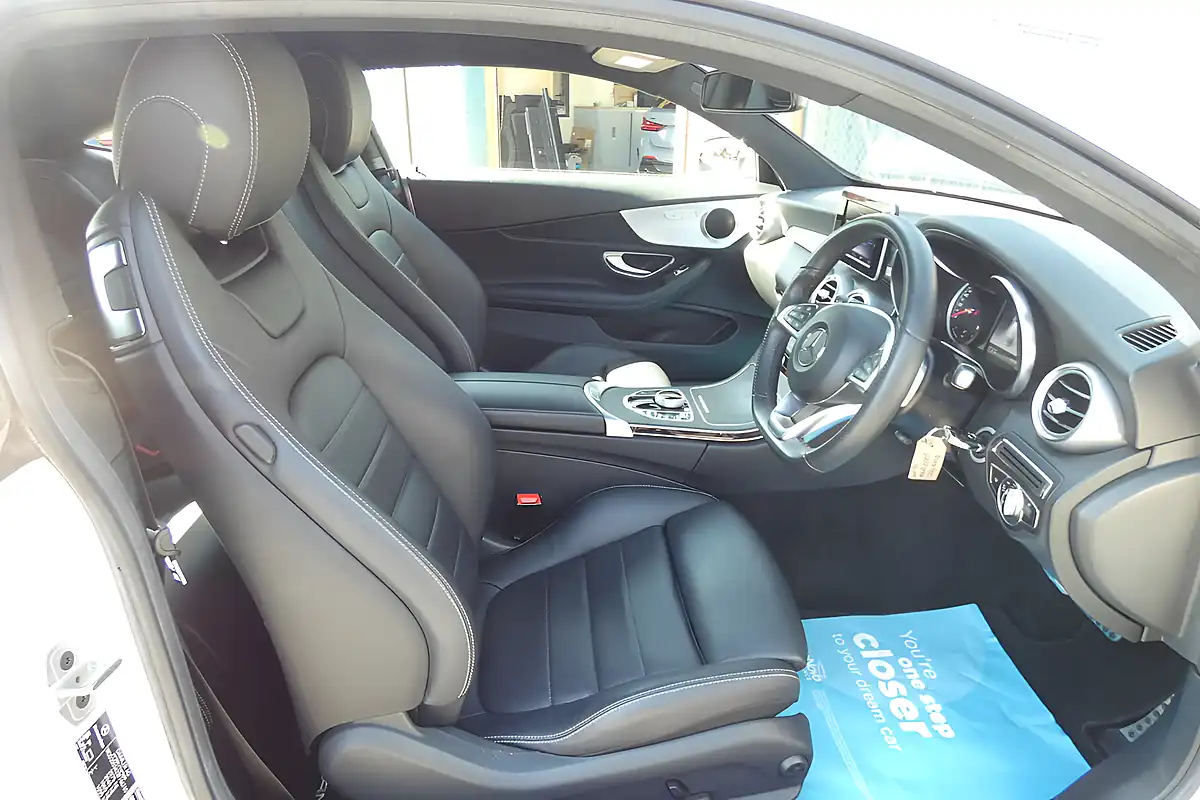 Used 2018 Mercedes-Benz C Class AMG Line White - Interior and Exterior details 8