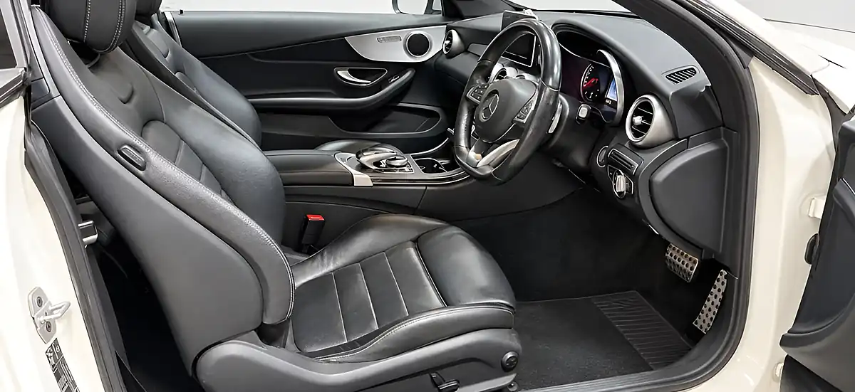 Used 2018 Mercedes-Benz C Class AMG Line White - Interior and Exterior details 6