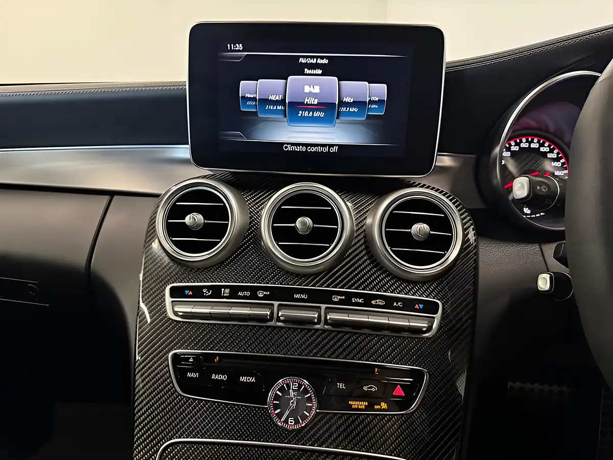 Used 2018 Mercedes-Benz C Class AMG S (premium) Black - Interior and Exterior details 16