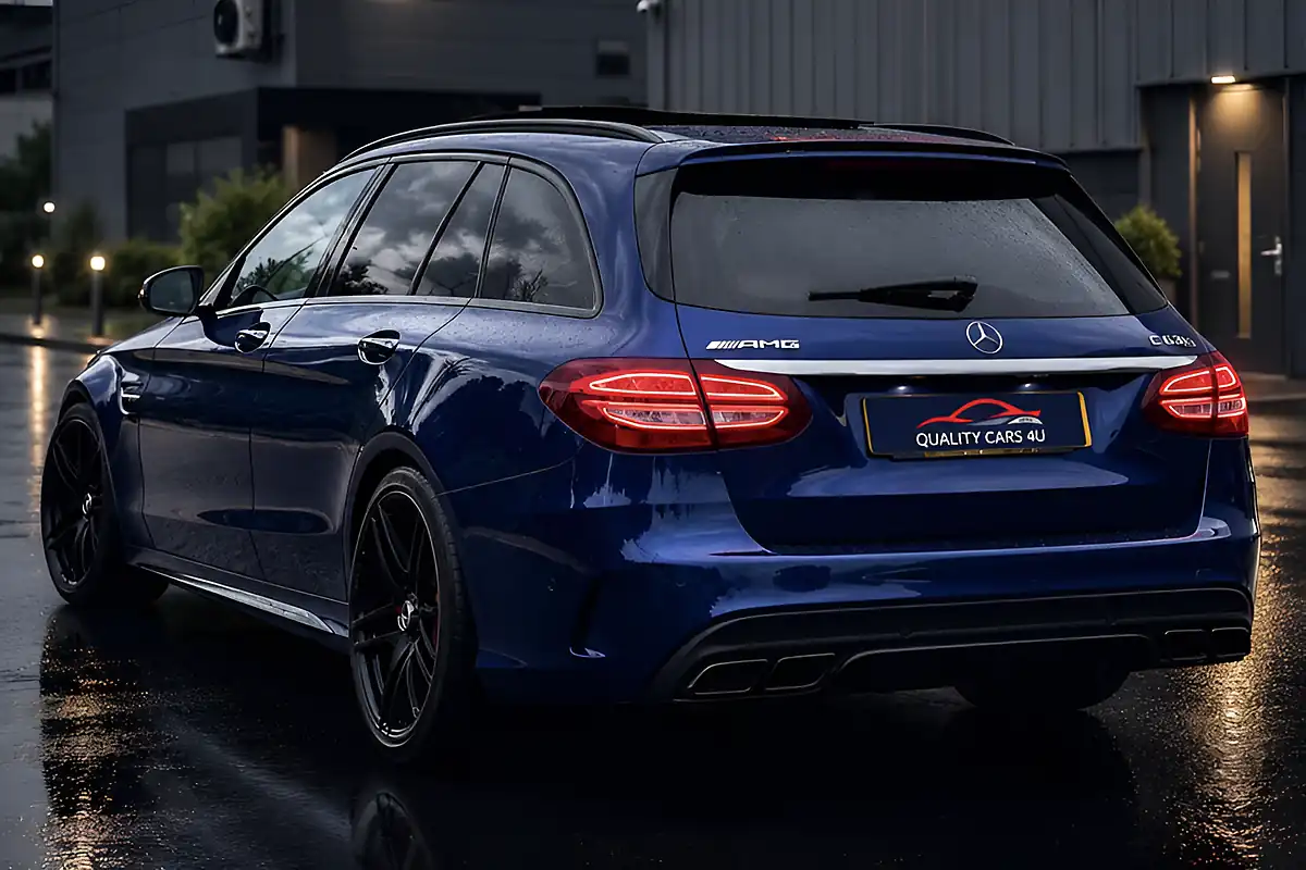 Used 2018 Mercedes-Benz C-Class Premium Blue - Interior and Exterior details 6