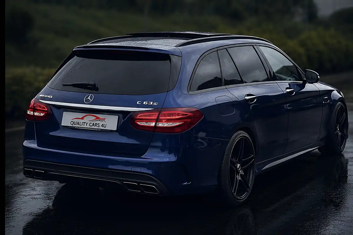Used 2018 Mercedes-Benz C-Class Premium Blue - Interior and Exterior details 7