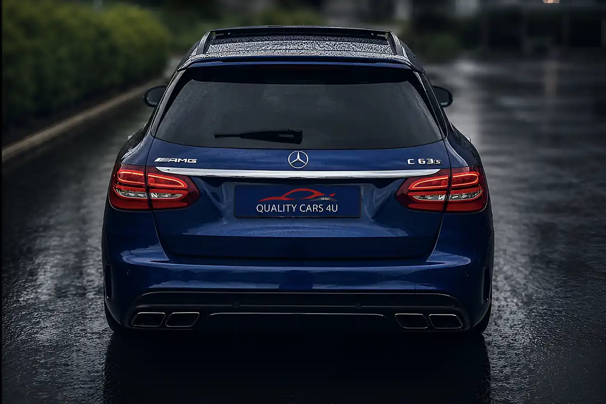 Used 2018 Mercedes-Benz C-Class Premium Blue - Interior and Exterior details 8