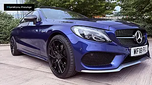 Used 2018 Mercedes-Benz C Class Premium Blue - Interior and Exterior details 12