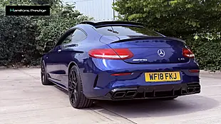 Used 2018 Mercedes-Benz C Class Premium Blue - Interior and Exterior details 16