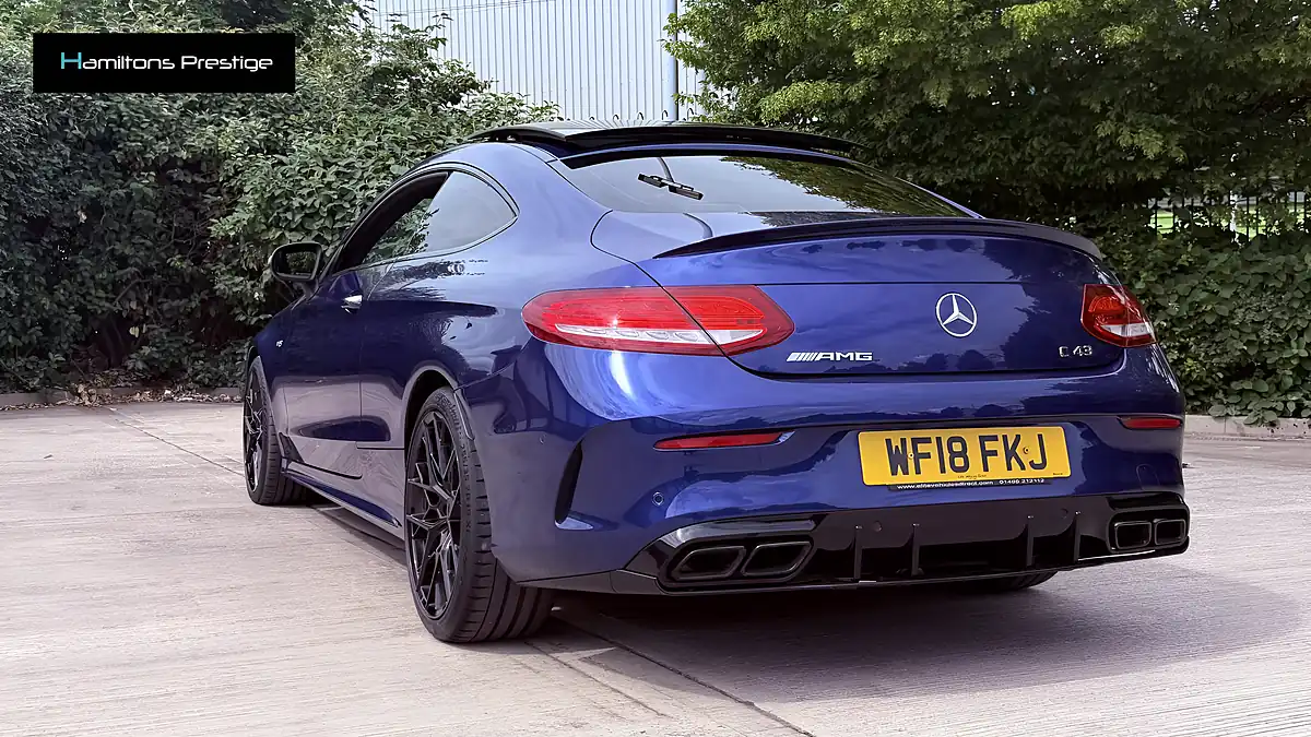 Used 2018 Mercedes-Benz C Class Premium Blue - Interior and Exterior details 16