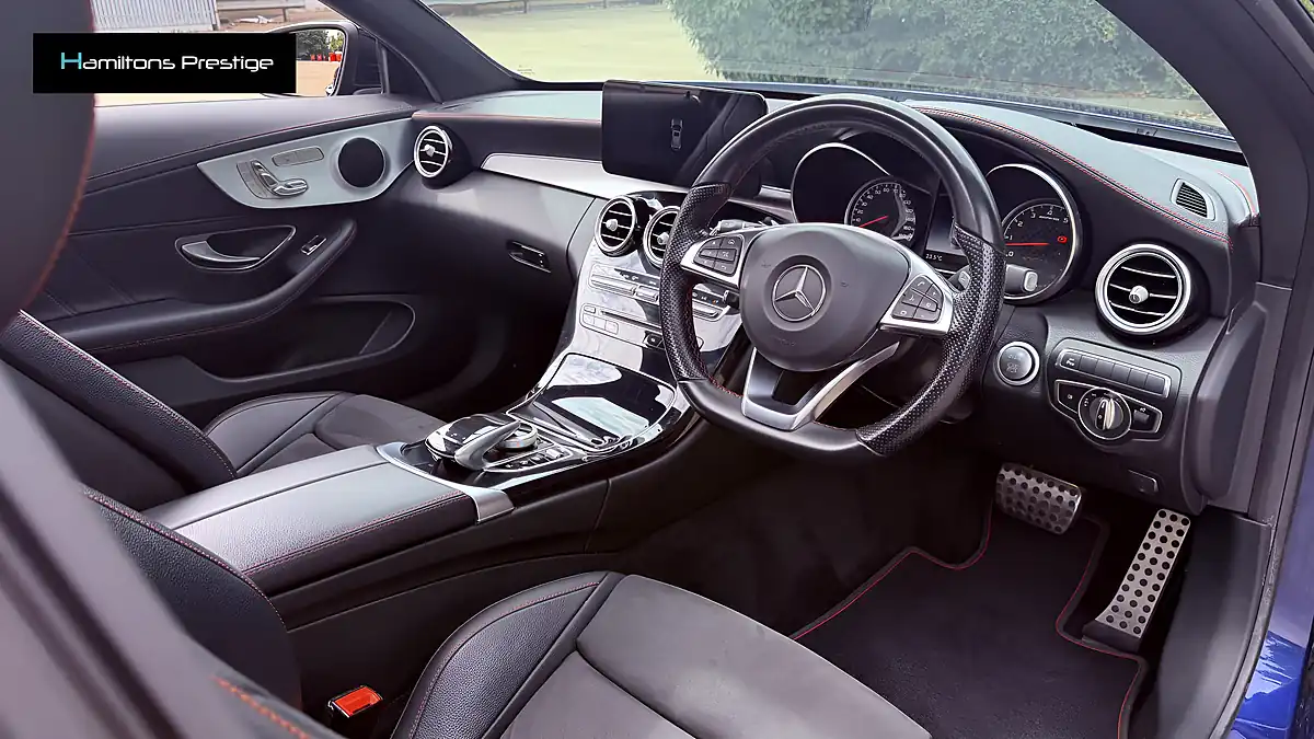 Used 2018 Mercedes-Benz C Class Premium Blue - Interior and Exterior details 19