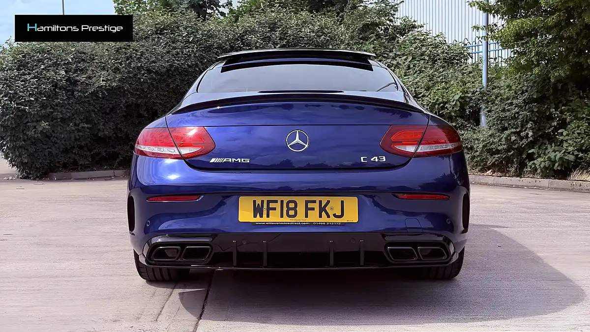 Used 2018 Mercedes-Benz C Class Premium Blue - Interior and Exterior details 3