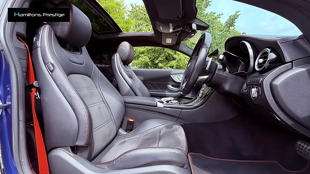 Used 2018 Mercedes-Benz C Class Premium Blue - Interior and Exterior details 4