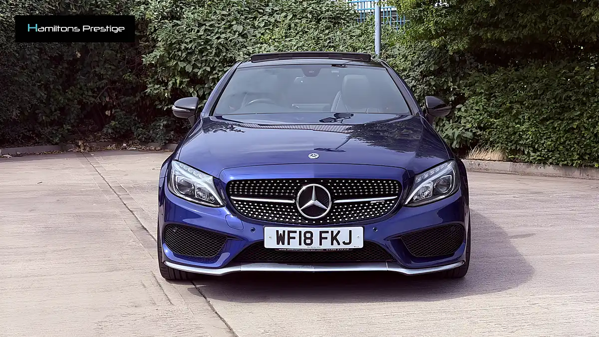 Used 2018 Mercedes-Benz C Class Premium Blue - Interior and Exterior details 5
