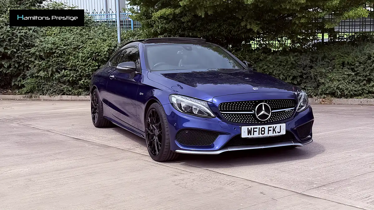 Used 2018 Mercedes-Benz C Class Premium Blue - Interior and Exterior details 6