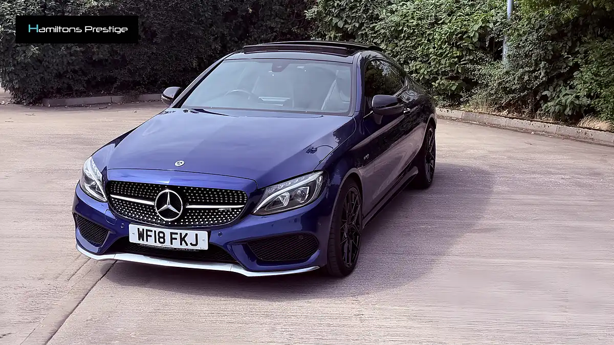 Used 2018 Mercedes-Benz C Class Premium Blue - Interior and Exterior details 7