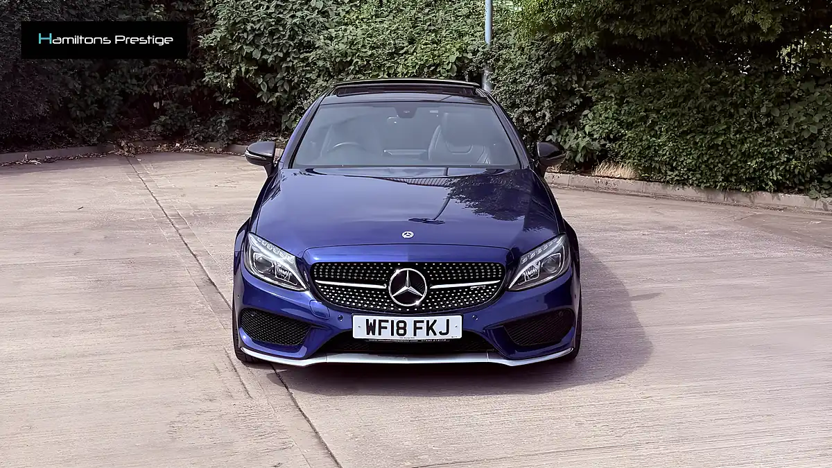 Used 2018 Mercedes-Benz C Class Premium Blue - Interior and Exterior details 8