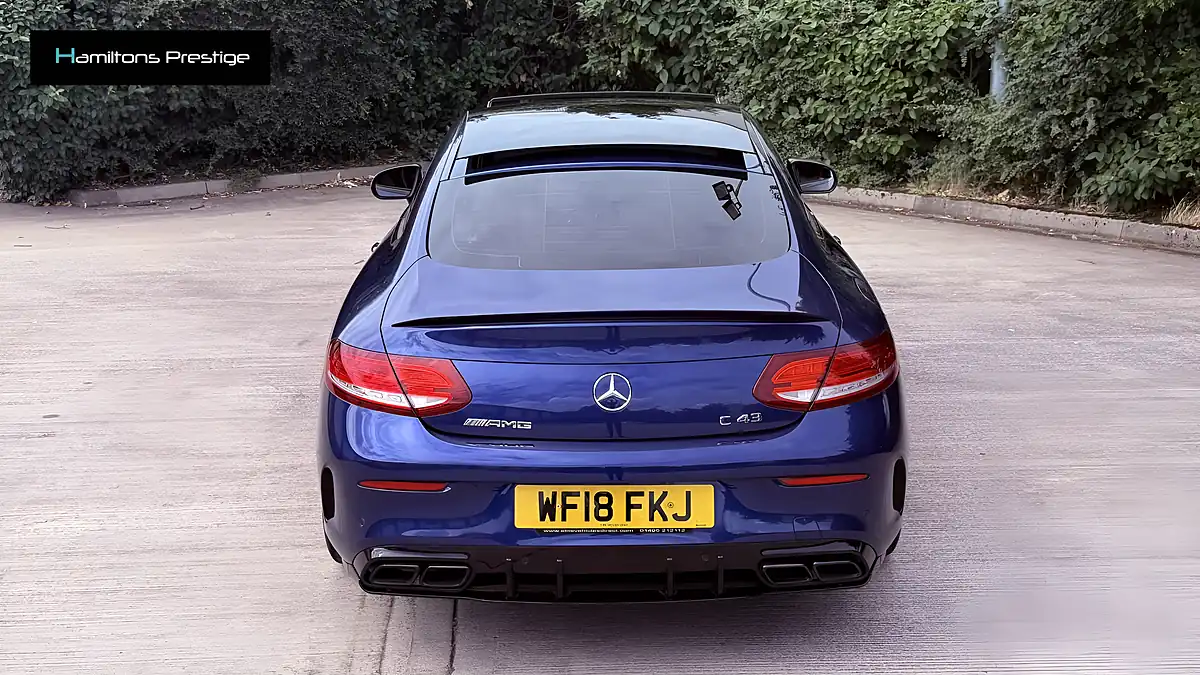 Used 2018 Mercedes-Benz C Class Premium Blue - Interior and Exterior details 9