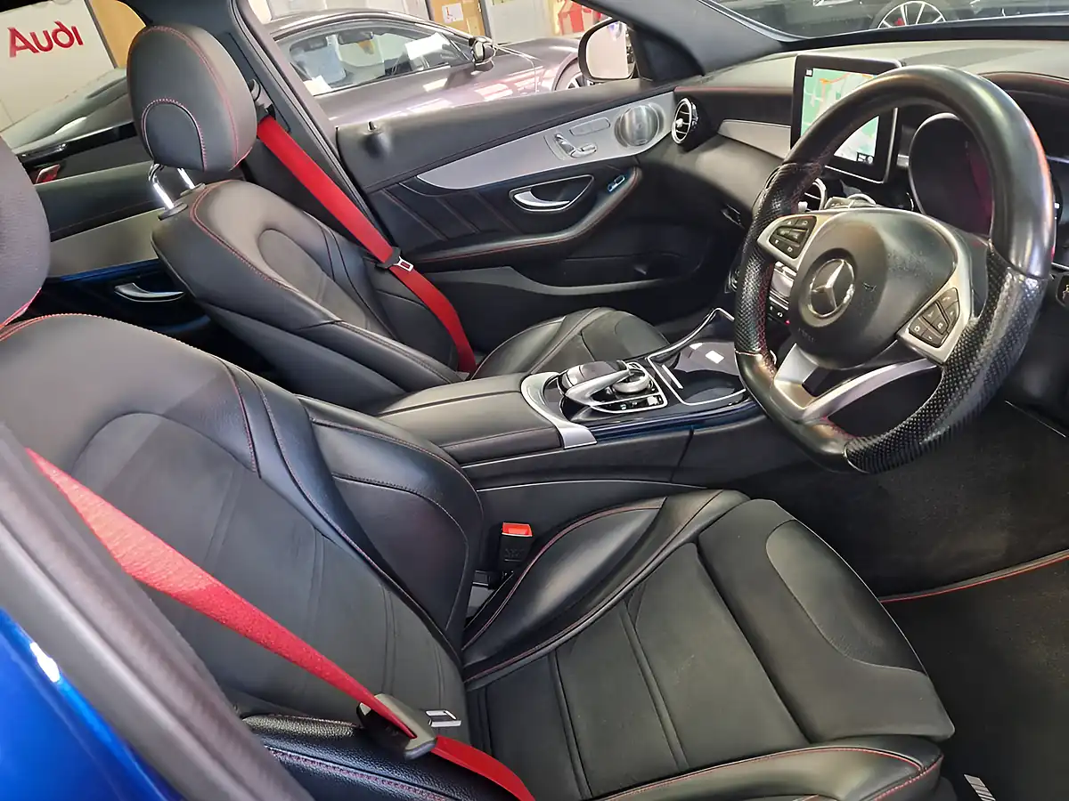 Used 2018 Mercedes-Benz C Class Premium Plus Blue - Interior and Exterior details 11