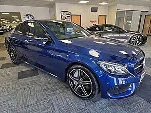 Used 2018 Mercedes-Benz C Class Premium Plus Blue - Interior and Exterior details 2