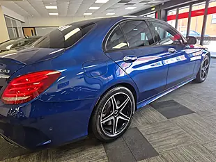 Used 2018 Mercedes-Benz C Class Premium Plus Blue - Interior and Exterior details 7