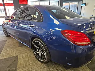 Used 2018 Mercedes-Benz C Class Premium Plus Blue - Interior and Exterior details 8