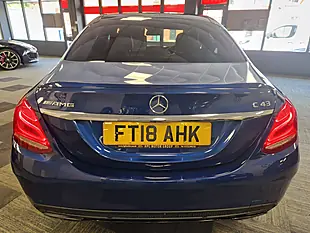 Used 2018 Mercedes-Benz C Class Premium Plus Blue - Interior and Exterior details 9