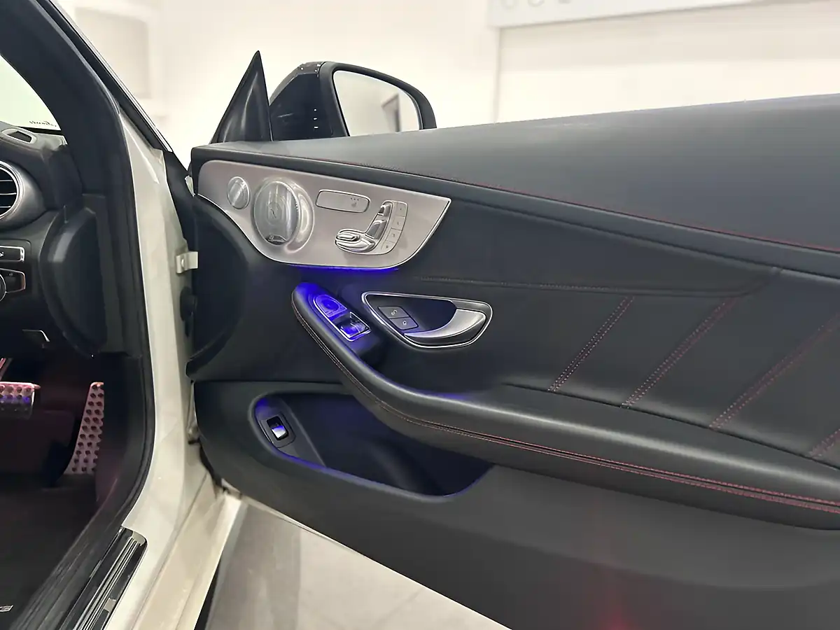 Used 2018 Mercedes-Benz C Class Premium Plus White - Interior and Exterior details 17