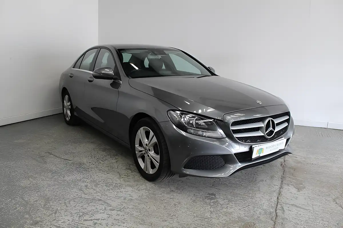 Used 2018 Mercedes-Benz C Class Se Executive Edition Grey - Front View