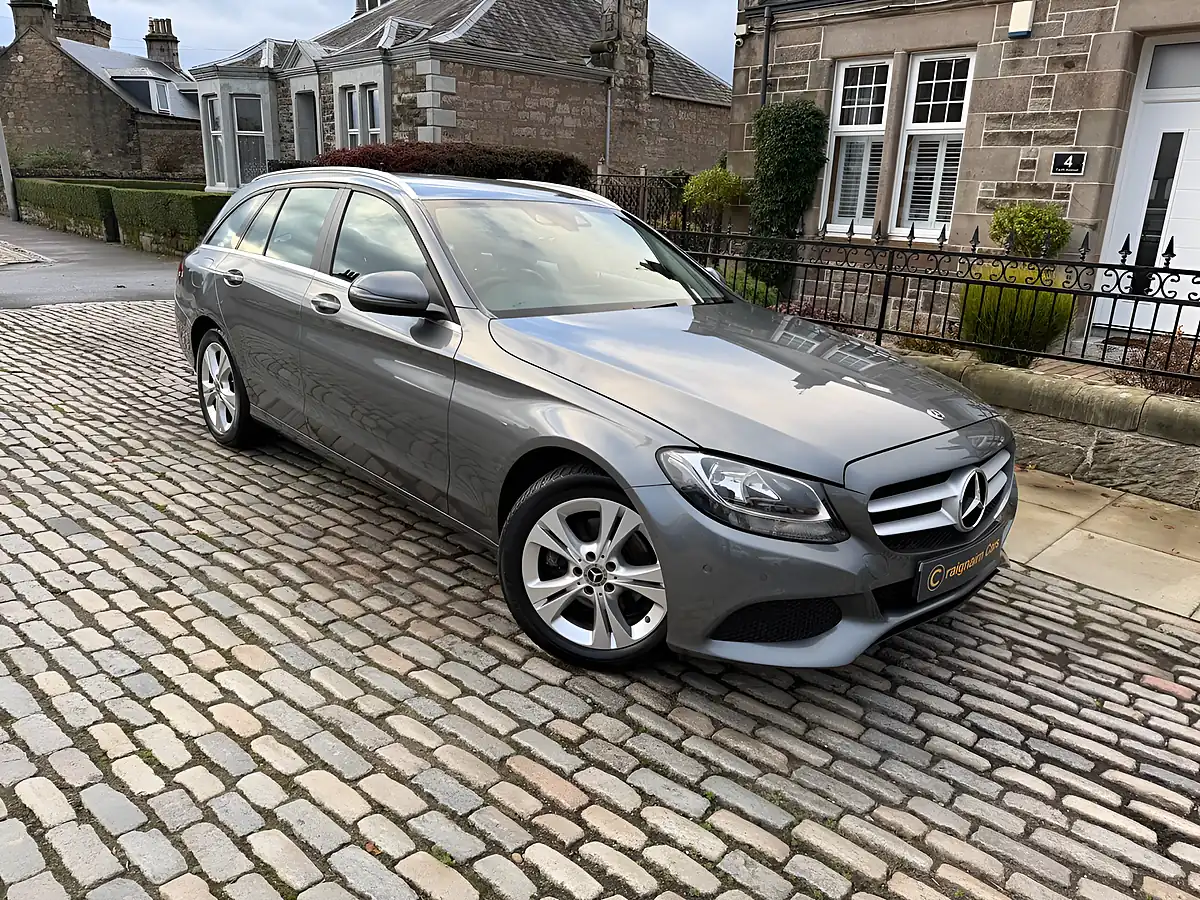 Used 2018 Mercedes-Benz C Class Se Executive Edition Selenite Grey - Front View