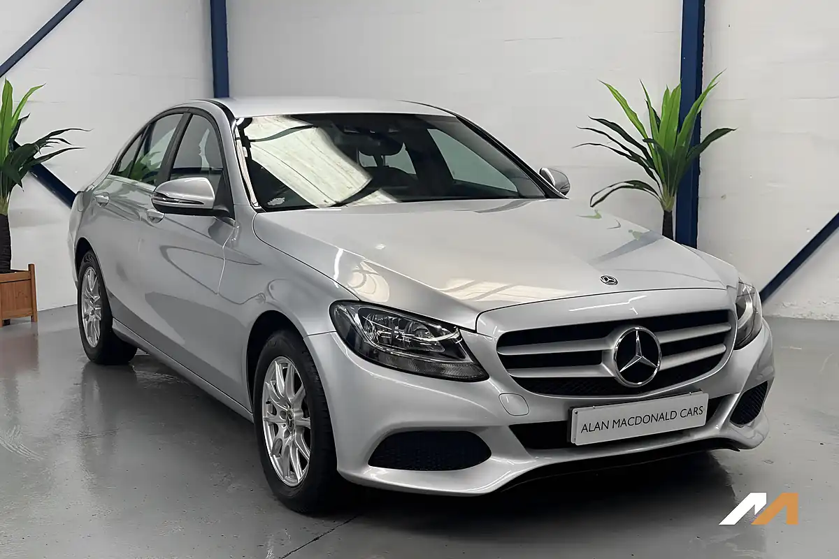 Used 2018 Mercedes-Benz C Class Se Silver - Front View