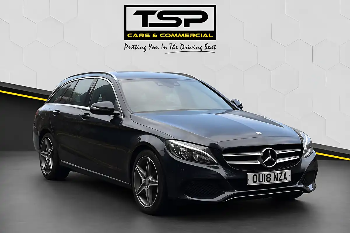 Used 2018 Mercedes-Benz C Class Sport Blue - Front View