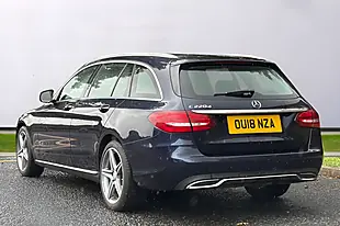Used 2018 Mercedes-Benz C Class Sport Blue - Interior and Exterior details 5