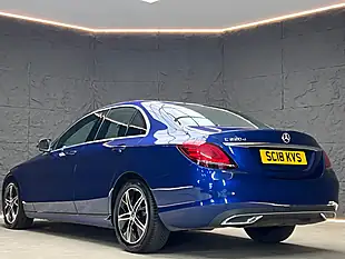 Used 2018 Mercedes-Benz C-Class Sport Brilliant Blue - Interior and Exterior details 11