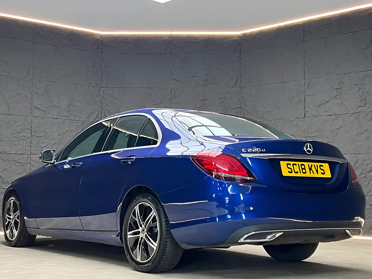 Used 2018 Mercedes-Benz C-Class Sport Brilliant Blue - Interior and Exterior details 11