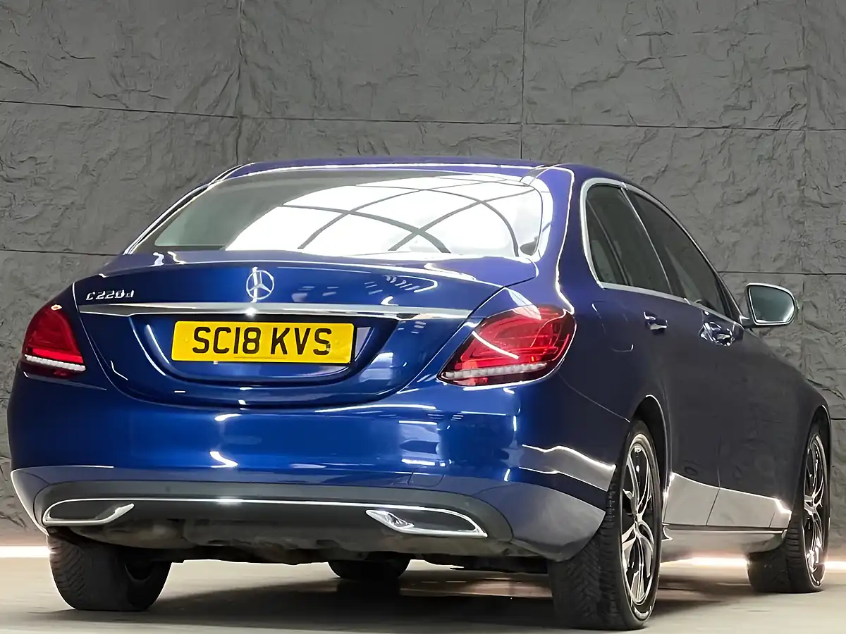Used 2018 Mercedes-Benz C-Class Sport Brilliant Blue - Interior and Exterior details 12