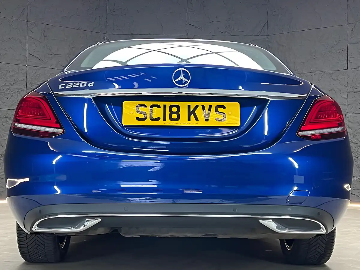 Used 2018 Mercedes-Benz C-Class Sport Brilliant Blue - Interior and Exterior details 14