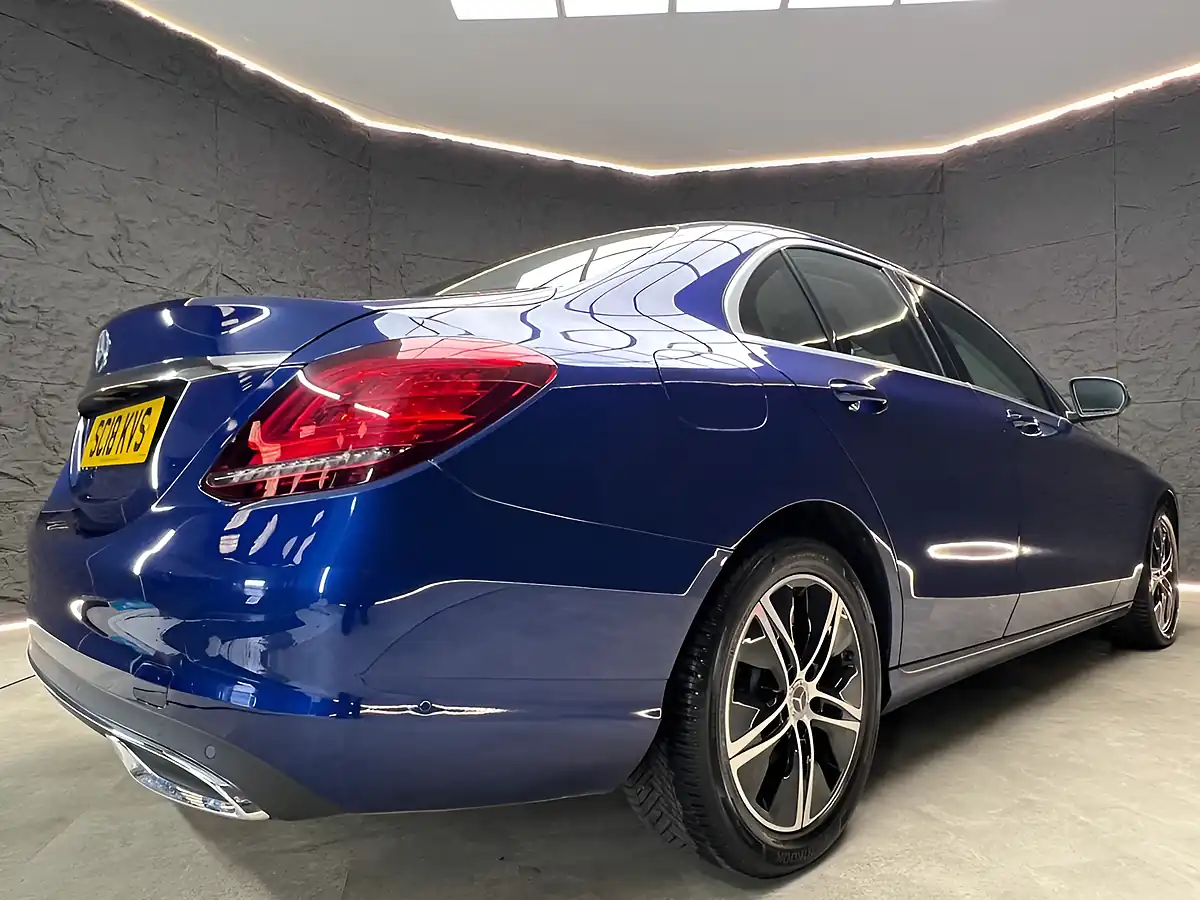 Used 2018 Mercedes-Benz C-Class Sport Brilliant Blue - Interior and Exterior details 15