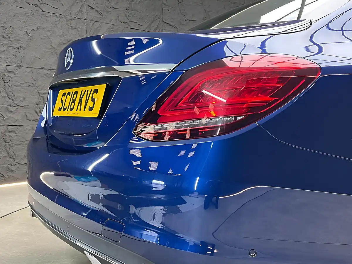 Used 2018 Mercedes-Benz C-Class Sport Brilliant Blue - Interior and Exterior details 16
