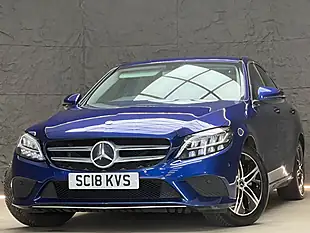 Used 2018 Mercedes-Benz C-Class Sport Brilliant Blue - Interior and Exterior details 2